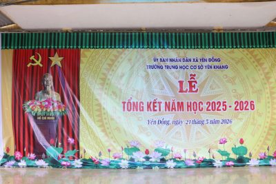 Trường THCS Yên Khang tổ chức Lễ tổng kết năm học 2025 – 2026.